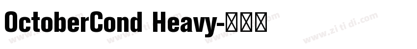 OctoberCond Heavy字体转换